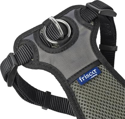 Show full view: Frisco Padded No Pull Dog Harness, Black, M- Girth 22 to 34-in slide 4 of 10