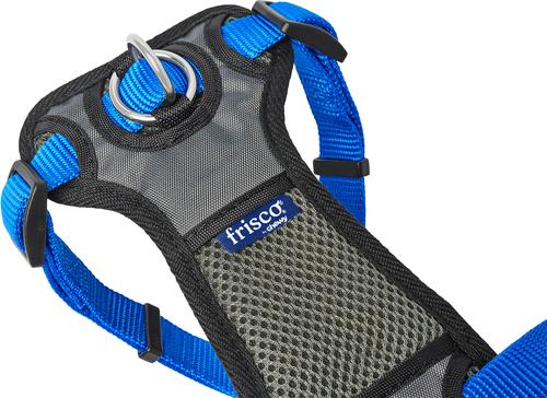 Show full view: Frisco Padded No Pull Dog Harness, Blue, M- Girth 22 to 34-in slide 4 of 10