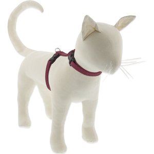 LupinePet Eco H-Style Cat Harness, Berry, Large: 12 to 20-in chest