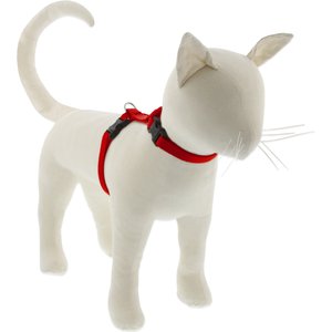 LupinePet Basic Solid H-Style Cat Harness, Red, Large: 12 to 20-in chest