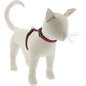 LupinePet Eco H-Style Cat Harness, Berry, Small: 9 to 14-in chest