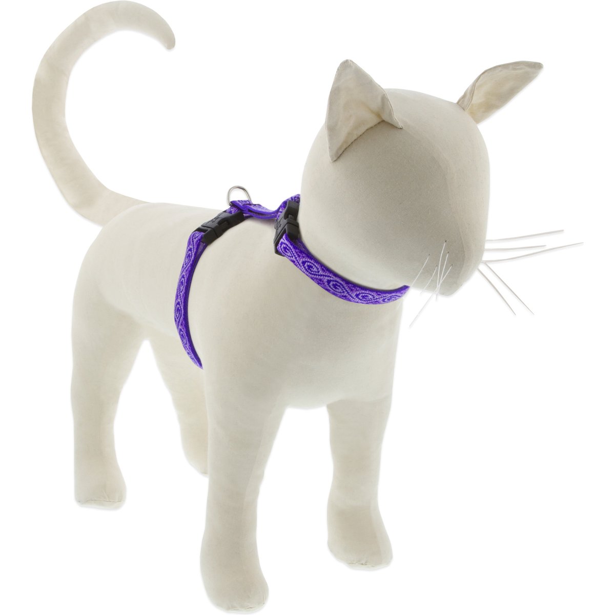 LupinePet Jelly Roll H-Style Cat Harness, Medium: 12 to 20-in chest