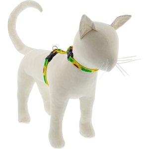 LupinePet Sunflowers H-Style Cat Harness, Large: 12 to 20-in chest