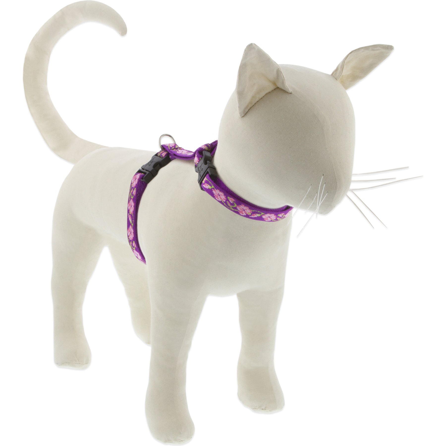 LupinePet Rose Garden H-Style Cat Harness, Large: 12 to 20-in chest