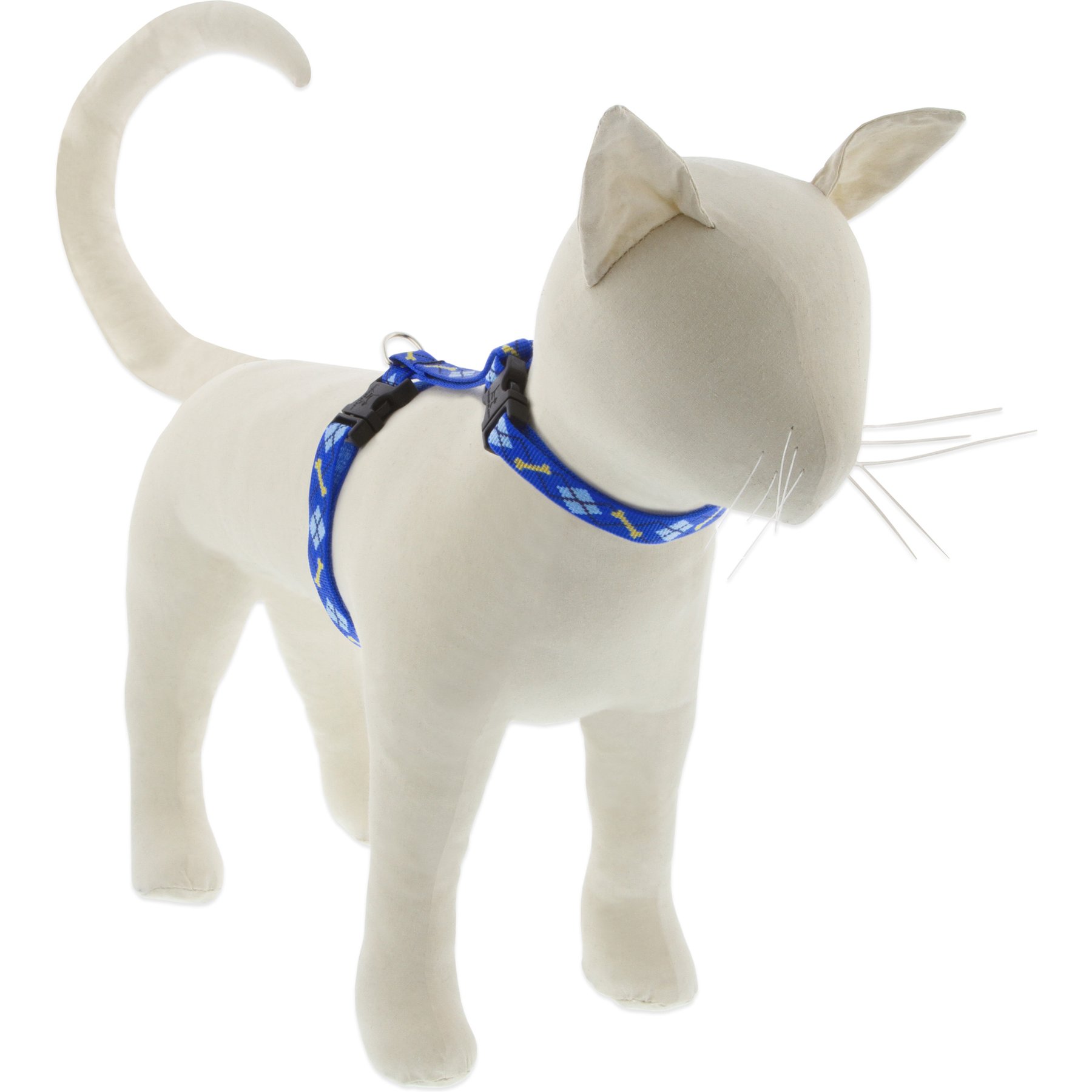 LupinePet Dapper Dog H-Style Cat Harness, Large: 12 to 20-in chest