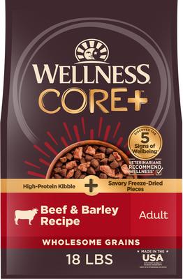 Wellness CORE+ Beef & Barley Grained Natural Adult Dry Dog Food