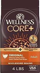 Wellness CORE+ Wholesome Grains Original Recipe High Protein Dry Dog Food, 4-lb bag slide 1 of 8