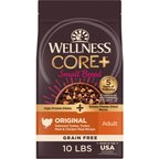 Wellness CORE+ Grain-Free Small Breed Original Recipe with Freeze-Dried Turkey Dry Dog Food, 10-lb bag