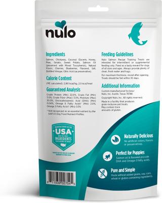 Show full view: Nulo Salmon Recipe Grain-Free Dog Training Treats, 16-oz bag slide 3 of 10