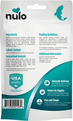 Show full view: Nulo Salmon Recipe Grain-Free Dog Training Treats, 4-oz bag slide 3 of 10