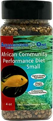 Show full view: Aquaculture-One African Community Performance Diet Small Fish Food, 4-oz jar slide 2 of 6