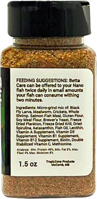 Show full view: Aquaculture-One Nano-Care BettaCare Fish Food, 1.5-oz jar slide 3 of 5