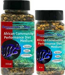 Aquaculture-One African Community Performance Diet Medium Fish Food, 7.5-oz jar