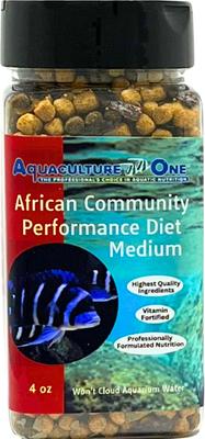 Show full view: Aquaculture-One African Community Performance Diet Medium Fish Food, 4-oz jar slide 2 of 6