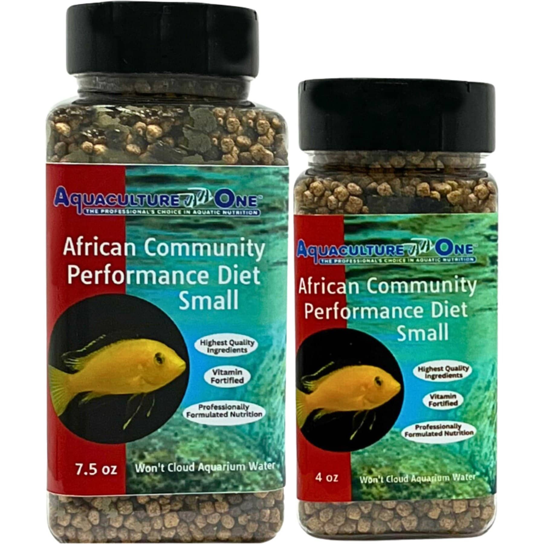 Aquaculture-One African Community Performance Diet Small Fish Food, 4-oz jar
