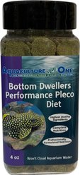 Aquaculture-One Bottom Dwellers Performance Pleco Diet Fish Food, 4-oz jar