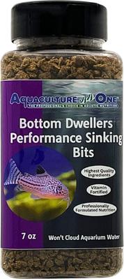 Show full view: Aquaculture-One Bottom Dwellers Performance Sinking Bits Fish Food, 7-oz jar slide 2 of 5