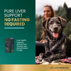 VetriScience Vetri Liver Health Chicken Flavored Chews with Milk Thistle Liver Supplement for Dogs, 60 count slide 2 of 8