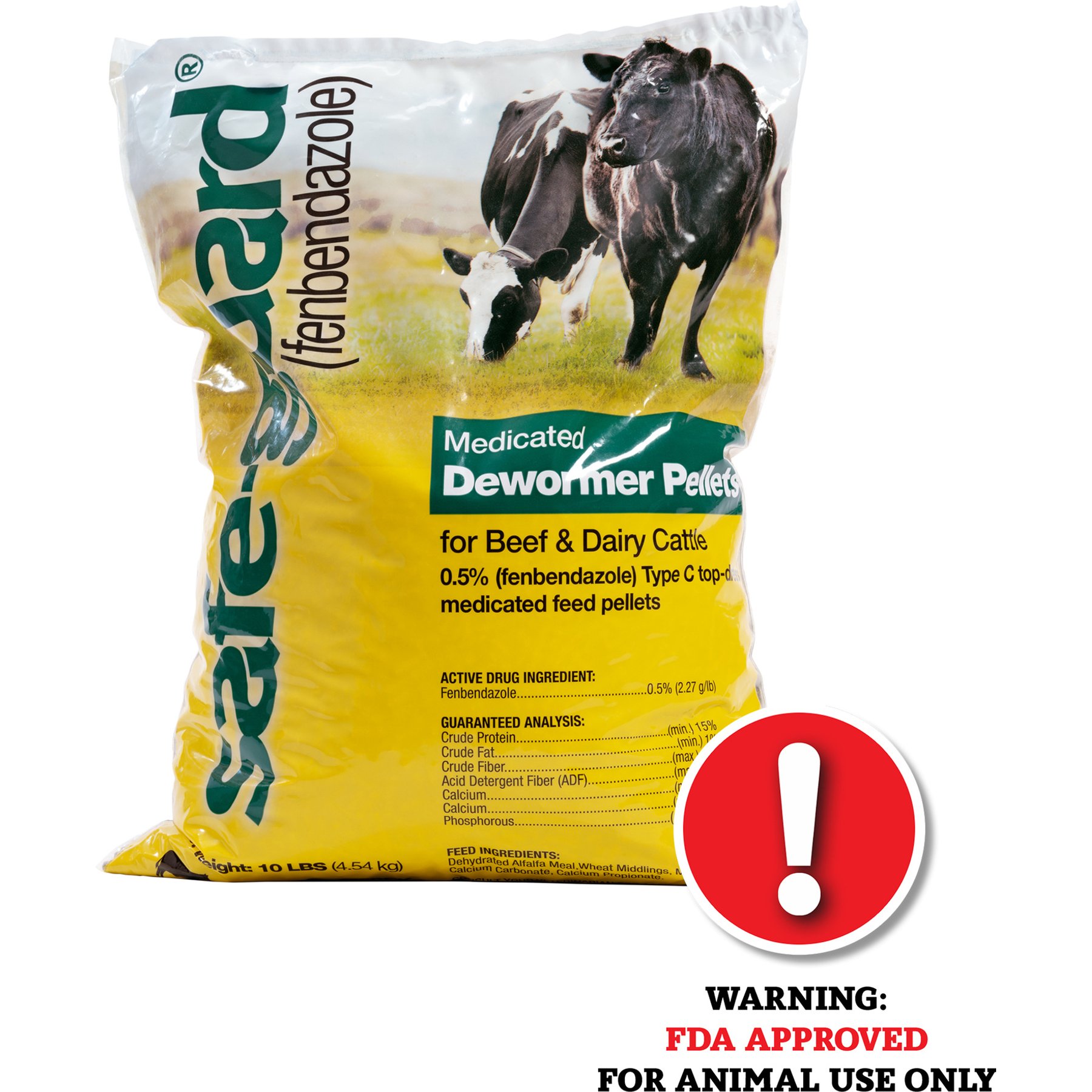 Safe-Guard 0.5% Top Dress Dewormer Pellets for Beef & Dairy Cattle, 10-lb bag