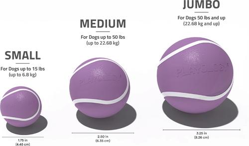 Show full view: Playology Bacon Scented Squeaky Chew Ball Dog Toy, Medium slide 5 of 7