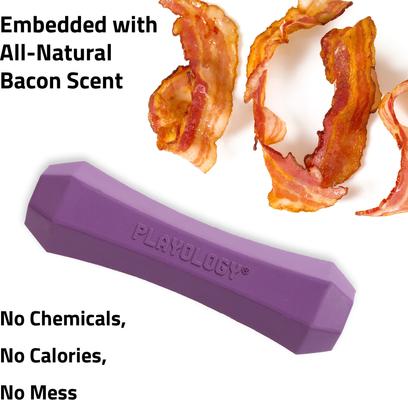 Show full view: Playology Bacon Scented Squeaky Chew Stick Dog Toy, Jumbo slide 4 of 9