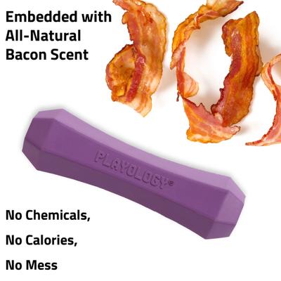 Show full view: Playology Bacon Scented Squeaky Chew Stick Dog Toy, Medium slide 5 of 10
