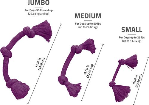 Show full view: Playology Dri-Tech Rope Dog Toy, Medium, Bacon slide 6 of 10