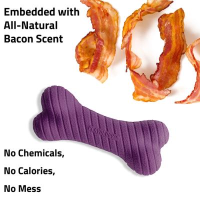 Show full view: Playology Bacon Scented Dual Layer Bone Dog Toy, Small slide 5 of 10