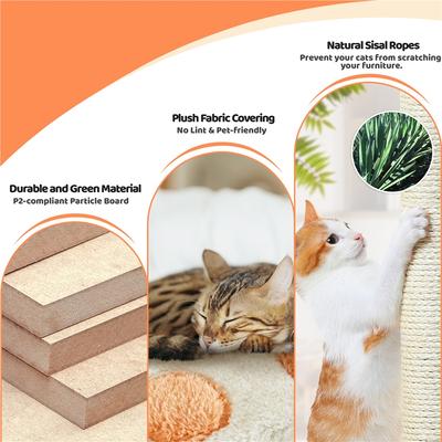 Show full view: Yaheetech Paw-Shaped Play Cat Tower, 57.5-in slide 5 of 8