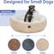 Show in main carousel: American Kennel Club Mason Fabric Round Dog Bed, Tan, Large: 31-in slide 6 of 7
