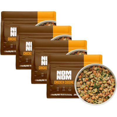 Nom Nom Nom Nom Freshly-Made Frozen Grain-Free Chicken Cuisine Dog Food, 14-oz pouch, bundle of 28