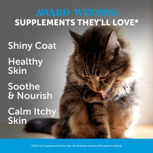 Pet Honesty Skin & Coat Health Chews Allergy Relief of Itchy Skin Supplement for Cats, 3.7-oz bag