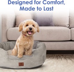 American Kennel Club Clamshell Cuddler Dog Bed, 26-in, Gray slide 2 of 7