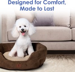 American Kennel Club Clamshell Cuddler Dog Bed, 26-in, Brown slide 2 of 7
