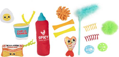 Show full view: Quirky Kitty Send Noods Plush Cat Toy, 14 count slide 3 of 6