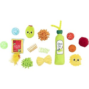 Quirky Kitty Italy Plush Cat Toy, 14 count