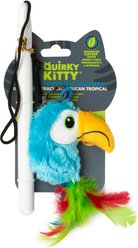Quirky Kitty Tropical Toucan Retractable Wand Cat Toy
