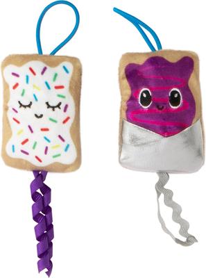 Show full view: Quirky Kitty Flingin' Purr Tarts Plush Launcher Cat Toy, 2 count slide 2 of 6