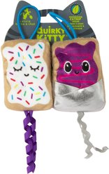Quirky Kitty Flingin' Purr Tarts Plush Launcher Cat Toy, 2 count