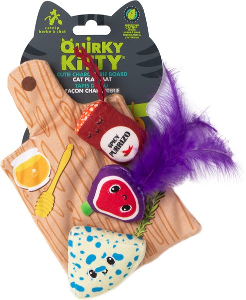 Show full view: Quirky Kitty Cutie Charcuterie Board Play Mat Interactive Cat Toy slide 1 of 5