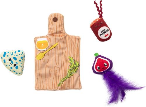 Show full view: Quirky Kitty Cutie Charcuterie Board Play Mat Interactive Cat Toy slide 2 of 5