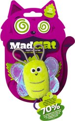 Mad Cat Slingshot Critters Butterfly Plush Cat Toy with Catnip