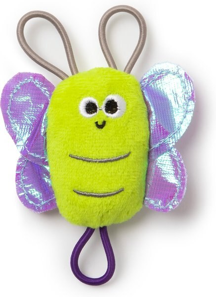 Mad Cat Slingshot Critters Butterfly Plush Cat Toy with Catnip