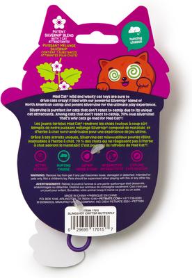 Show full view: Mad Cat Slingshot Critters Butterfly Plush Cat Toy with Catnip slide 3 of 7