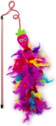 Quirky Kitty Sassy Strawpurry Super Feather Wand Cat Toy