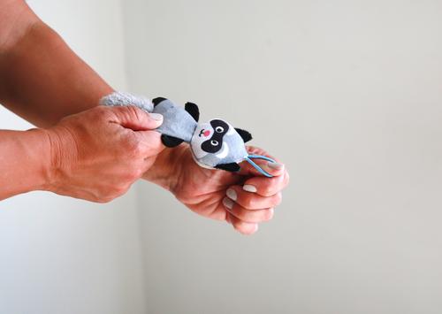 Show full view: Mad Cat Slingshot Critters Raccoon Plush Cat Toy with Catnip slide 5 of 7