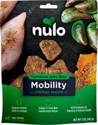 Nulo Functional Mobility Chicken Dog Jerky Treats, 5-oz pouch