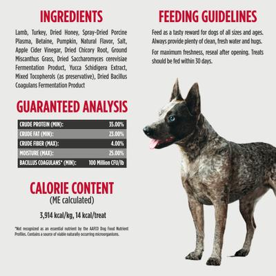 Show full view: Nulo Functional Gut Health Lamb & Turkey Jerky Dog Treats, 5-oz pouch slide 5 of 11