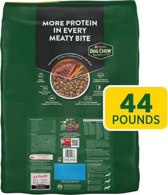 Show full view: Dog Chow High Protein Real Beef Recipe Dry Dog Food, 44-lb bag slide 3 of 12