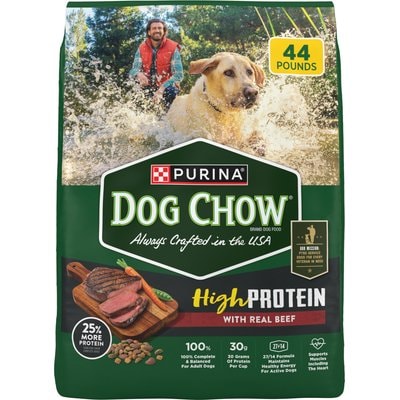 Dog Chow Dog Chow High Protein Real Beef Recipe Dry Dog Food, 44-lb bag
